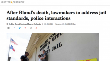 After Bland's death, lawmakers to address jail standards, police interactions